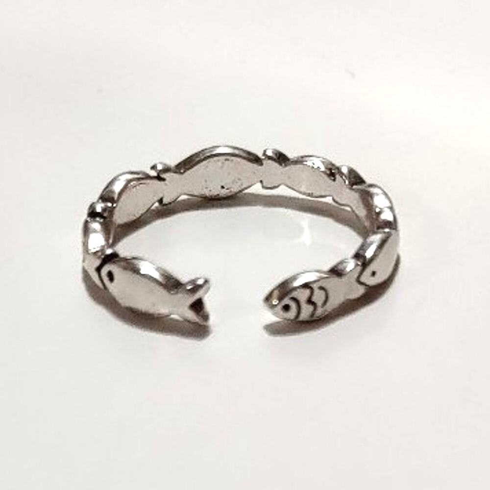 S925 Sterling Silver Ring Marine Water Ocean Christian Valentines Birthday - NEW
